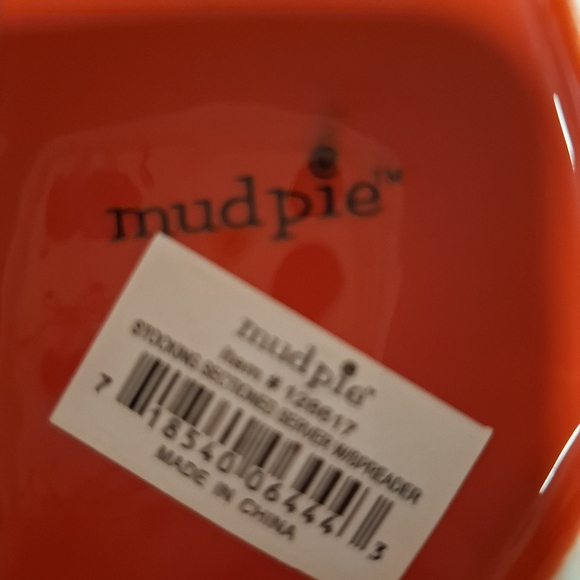 Mud Pie 2pc Christmas Stocking CheeseTray/Spreader - Picture 5 of 7